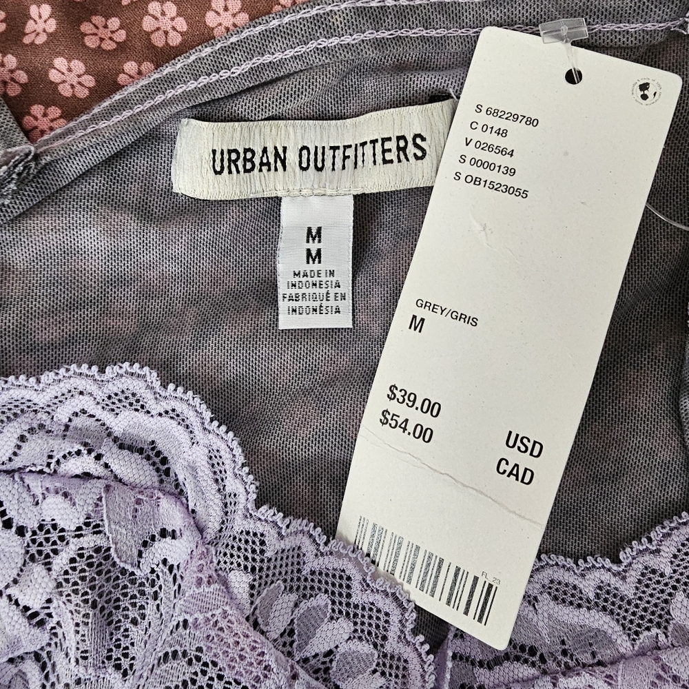 Purple/Gray Lace Cami - Picture 2 of 2